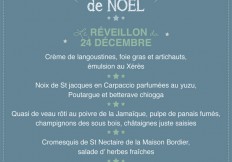 Menu de Noel 2016 du Cambusier Restaurant à Saint Malo